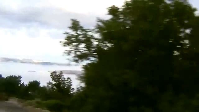 Побережье Хорватии. Вид из окна машины. смотреть онлайн