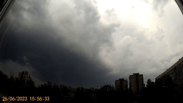 ⛈️⚡Развитие и прохождение суперячейковых гроз над Санкт-Петербургом 26.06.2023 смотреть онлайн