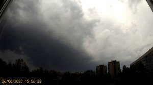 ⛈️⚡Развитие и прохождение суперячейковых гроз над Санкт-Петербургом 26.06.2023