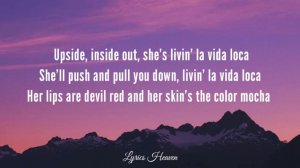 Ricky Martin - Livin' La Vida Loca (Lyrics)