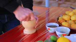 Баранина с картошкой в казане.  необычные казан кебаб из шеи барона.