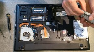 Replace or upgrade the hard disk in a Lenovo Z50-70 laptop