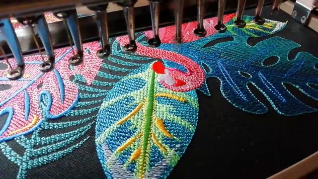 Flamingo embroidery in the tropics смотреть онлайн