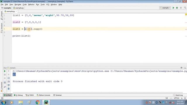 Lists In Python Code With Easy Explanation