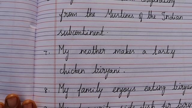 10 LINES ABOUT MY FAVOURITE FOOD BIRYANI|| ESSAY ABOUT MY FAVOURITE FOOD MUTTON CHICKEN BIRYANI смотреть онлайн