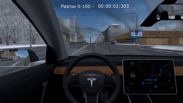 City Car Driving | Tesla Model 3 смотреть онлайн