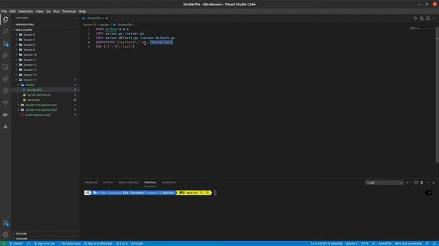 15 - Переопределение CMD и ENTRYPOINT Docker иструкций, используя Kubernetes смотреть онлайн