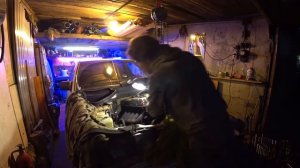 Mercedes W124. Замена двигателя и кпп.