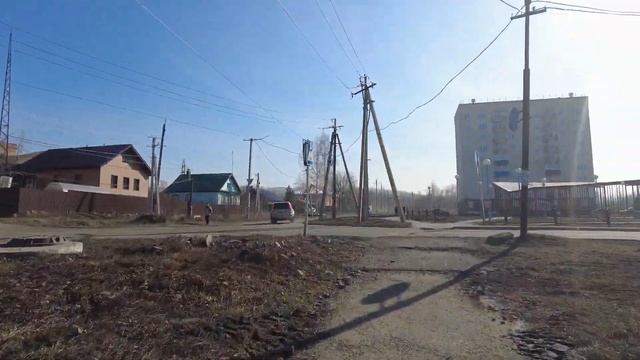 г. Осинники, ул Гагарина в день космонавтики 2022.04.12 смотреть онлайн