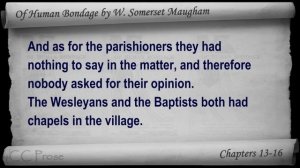 Chs 013-016 - Of Human Bondage by W. Somerset Maugham