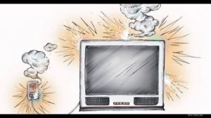 Если горит телевизор