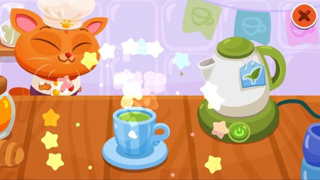 КОТЕНОК БУБУ В РЕСТОРАНЕ!ГОТОВИМ БЛИНЫ И ВКУСНЫЙ ЧАЙ! # 2 смотреть онлайн