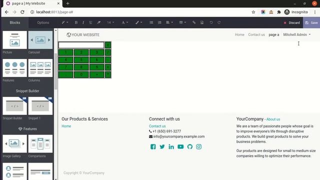 Snippet Builder -Java-script Supported Odoo смотреть онлайн