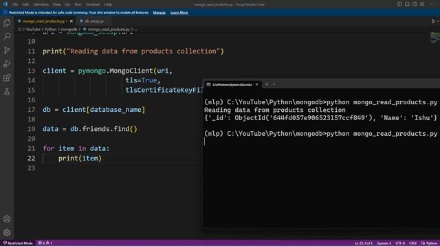 CRUD - Read | MongoDB | Python смотреть онлайн