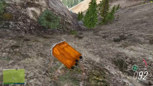 СБРОСИЛ ТУАЛЕТНУЮ КАБИНКУ С ОБРЫВА В ГТА 5 МОДЫ! ЭКСПЕРИМЕНТЫ В GTA 5 ВИДЕО MODS смотреть онлайн