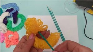 ШИКАРНЫЕ ЦВЕТЫ ИЗ НИТОК ДЛЯ ВЯЗАНИЯ СВОИМИ РУКАМИ