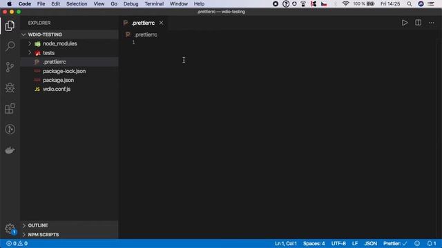 WebdriverIO Tutorial #4: Prettier Setup смотреть онлайн
