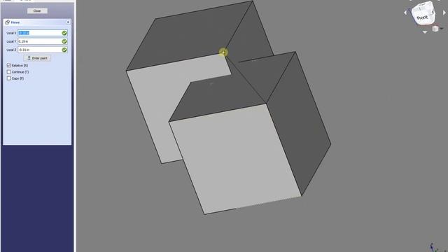 Moving or translating parts in FreeCAD in 3D space using mouse смотреть онлайн