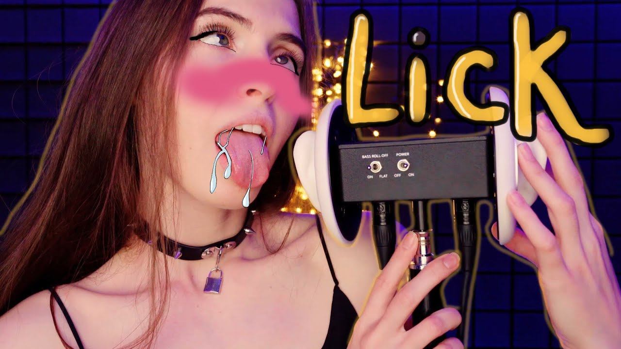 ASMR Slow licking 3Dio / АСМР Медленный ликинг