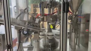 AU-R-200P Автоматическая машина для наполнения и запайки пластиковых туб