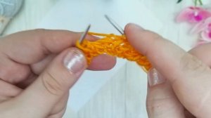 Повязка на голову английской резинкой без накидов спицами. Очень просто и быстро! Мастер-класс