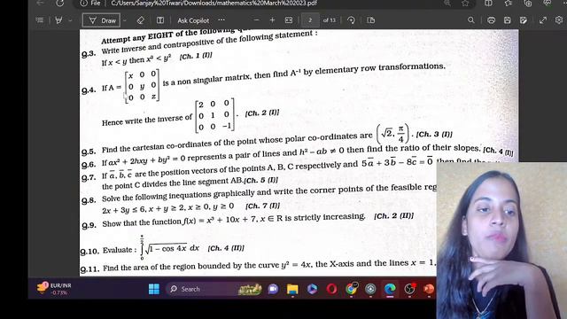 MARCH 2023 COMPLETE PAPER SOLVING OF SECTION (A& B )BY SHREYA DII #asc