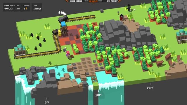 Почему поезда сходят с рельс? Unrailed! Бригада строителей! смотреть онлайн