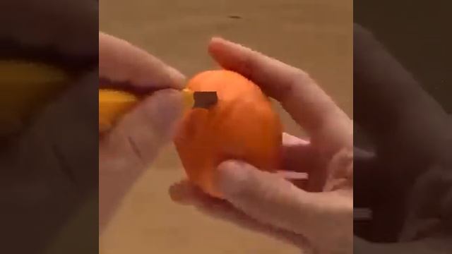 Как сделать фигурки из мандарина. Круто...