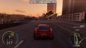 THE CREW MOTORFEST - ALL FERRARI CARS TOP SPEED TEST
