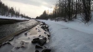 Отводной канал Нивских ГЭС. Мурманская область г. Кандалакша