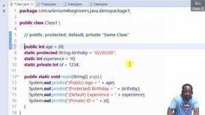 ✔ Learn Java Access Modifiers_Public - Protected - Default - Private | (Video 126)