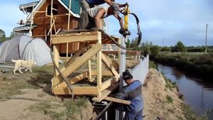 Шпунт ПВХ - погружение компанией СК ООО "Берегоукрепление-ПВХ"