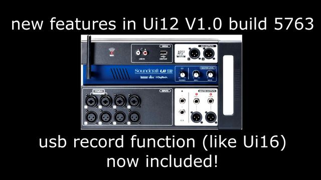 Soundcraft UI12/UI16 Firmware Update смотреть онлайн