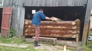 Сборка сруба.