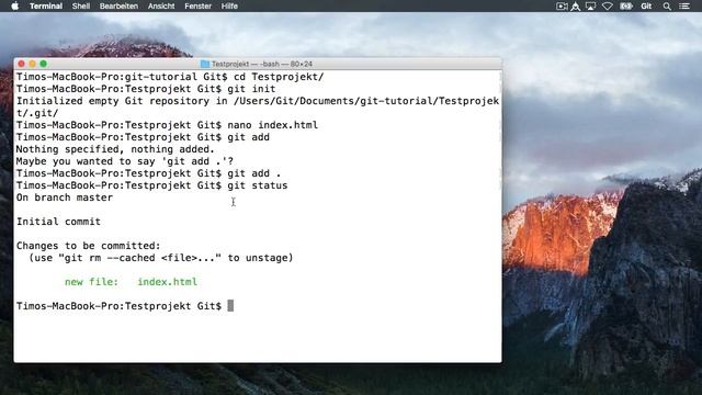 GitHub: Git Crashkurs - Zustand der Dateien überprüfen [TuTCube] [GER] смотреть онлайн