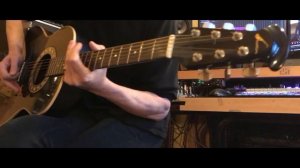 Dirty Bluesy acoustic slide sounds through the Roland JC 22.