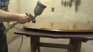 Реставрация антикварной мебели. Нанесения нового покрытия