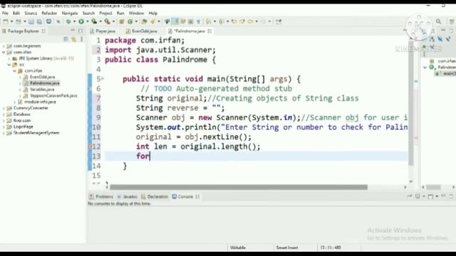 Palindrome in java|| Palindrome simple programming in java || palindrome code смотреть онлайн