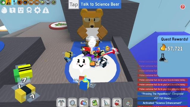 Bee Swarm Simulator Roblox! Grinding Black Bears Quest! смотреть онлайн