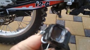KAYO T2G 250. Ремонт оторванной подножки водителя.