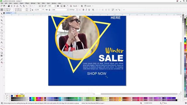 Advanced Technique For Social Media Ads Design Using CorelDRAW - Adobe tutorial смотреть онлайн