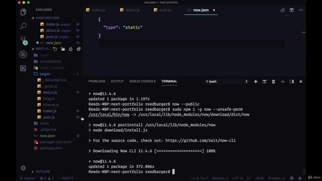 Deploying our App as a Static Site to Now v1 Outdated Universal React | Part 13 смотреть онлайн