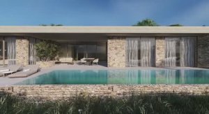 Архитектурный проект современного 1 этажного коттеджа - флэтхаус (квартира-дом) с плоской кровлей