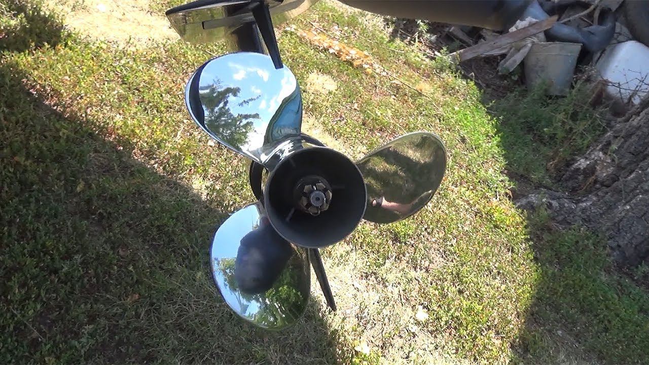 Стальной винт 13 шаг Мотор Хайди-30 лодка Фортис 430. Замер скорости. смотреть онлайн