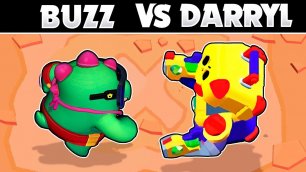 BUZZ vs DARRYL | 1 vs 1 | NEW Brawler! | 24 Tests