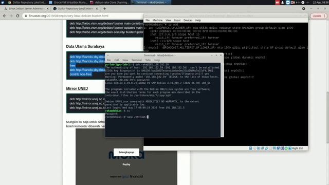 Konfigurasi Repository Debian 10 смотреть онлайн