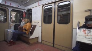 Russia, Moscow, metro ride from Коло́менская to Кантемировская