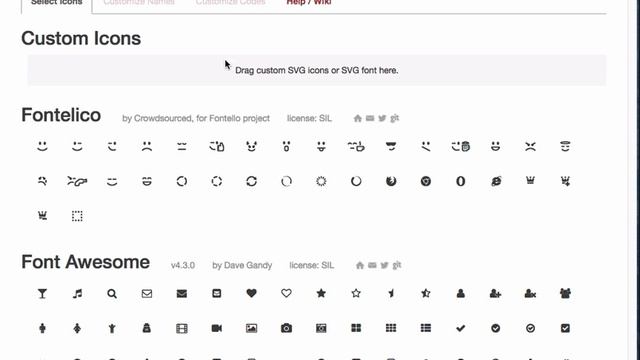 Adding icons on the site. Fontello service смотреть онлайн