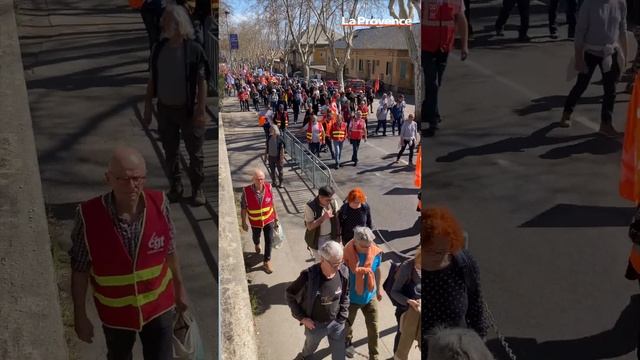 Réforme des retraites : une manifestation calme à Manosque