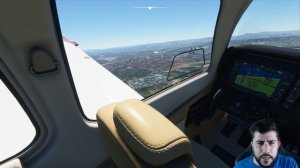 Sobrevolando Valencia - Aeropuerto de Manises - Beechcraft Bonanza G36 - Microsoft Flight Simulator